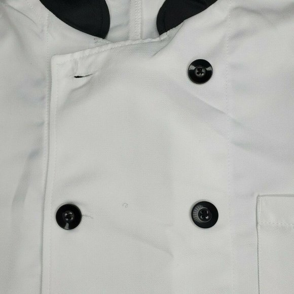 Big Costume Medium White With Black Buttons Coat - Picture 7 of 8